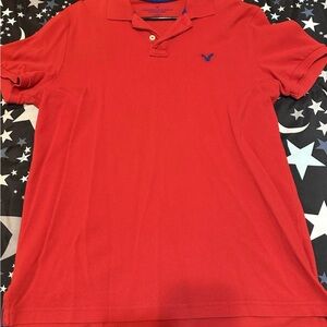 American Eagle Outfitters Red Polo Shirt